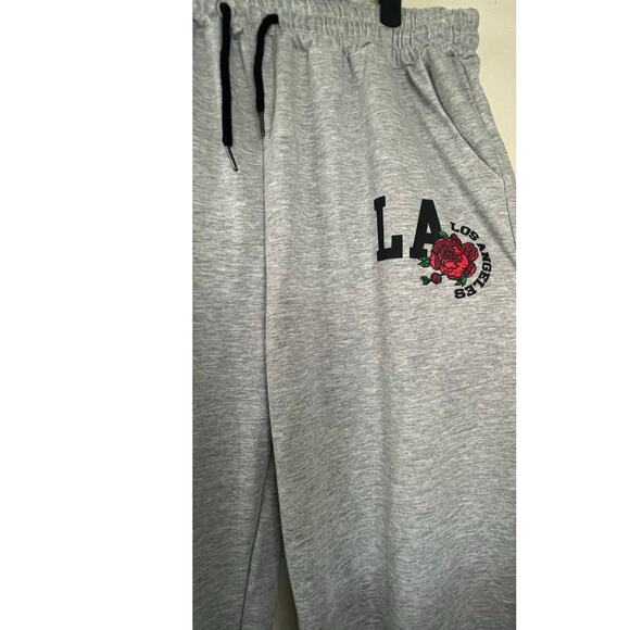 Romwe Womens Grey Sweatpants w/pockets Size XL - Picture 2 of 5